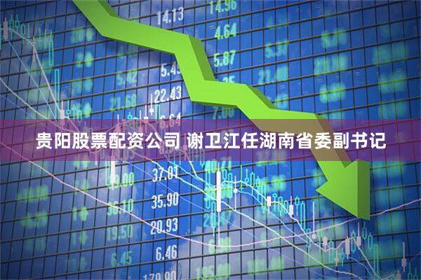 贵阳股票配资公司 谢卫江任湖南省委副书记